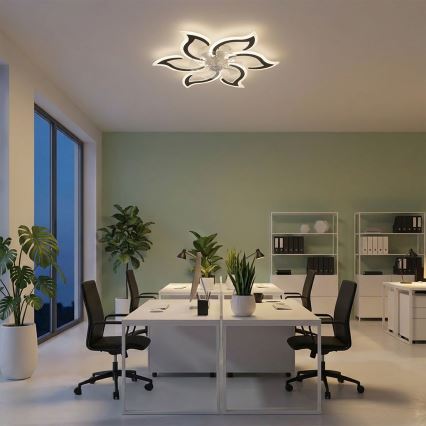 Brilagi - LED hämardatav laeventilaator LED/34W/230V 3000-6500K läbimõõt 83 cm must + kaugjuhtimispult