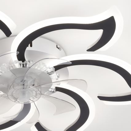 Brilagi - LED hämardatav laeventilaator LED/34W/230V 3000-6500K läbimõõt 83 cm must + kaugjuhtimispult