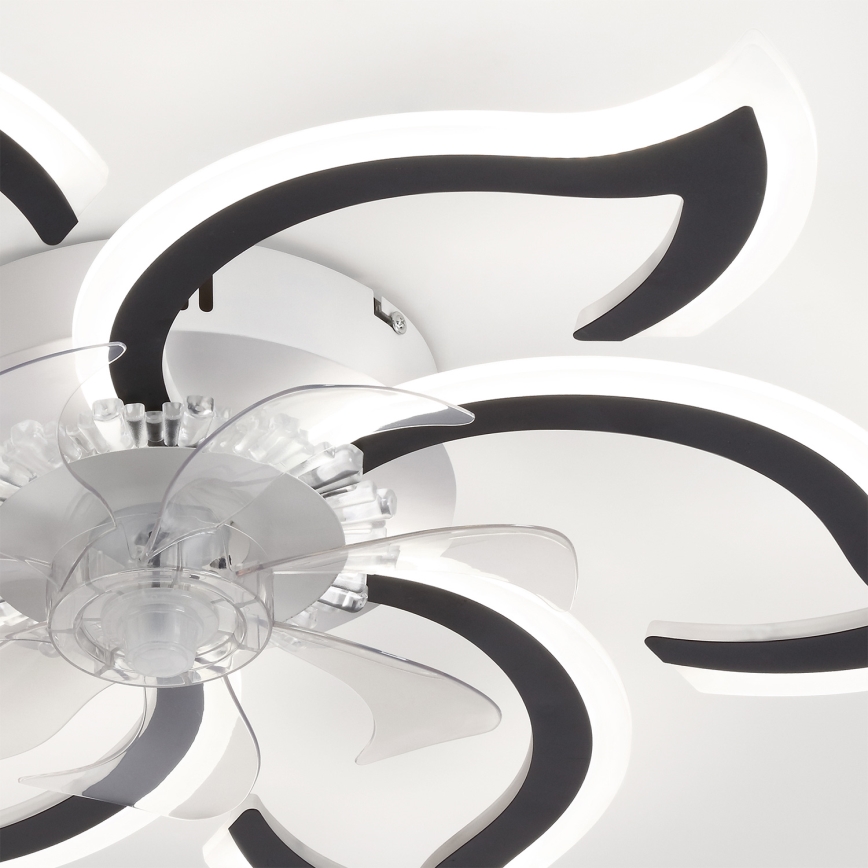 Brilagi - LED hämardatav laeventilaator LED/34W/230V 3000-6500K läbimõõt 83 cm must + kaugjuhtimispult