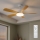 Brilagi - LED hämardatav laeventilaator LED/34W/230V 3000-6500K läbimõõt 132 cm valge/pruun + kaugjuhtimispult