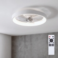 Brilagi - LED-hämardatav laeventilaator LED/34W/230V 3000-6500K läbimõõt 50 cm valge + kaugjuhtimispult