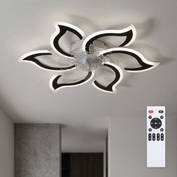 Brilagi - LED hämardatav laeventilaator LED/34W/230V 3000-6500K läbimõõt 83 cm must + kaugjuhtimispult