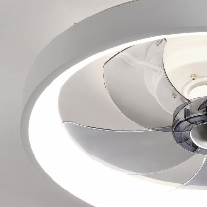 Brilagi - hämardatav LED-laeventilaator 34W/230V, läbimõõt 50 cm, valge + kaugjuhtimispult