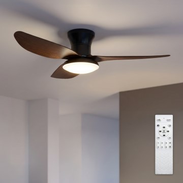 Brilagi - LED Hämardatav laeventilaator LED/38W/230V 100 cm must/pruun + kaugjuhtimispult