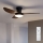 Brilagi - LED Hämardatav laeventilaator LED/38W/230V 100 cm must/pruun + kaugjuhtimispult