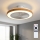 Brilagi - LED hämardatav laeventilaator LED/38W/230V 3000-6500K läbimõõt 50 cm valge/pruun + kaugjuhtimispult