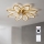 Brilagi - LED-hämardatav laeventilaator LED/43W/230V läbimõõt 90 cm kuldne + kaugjuhtimispult