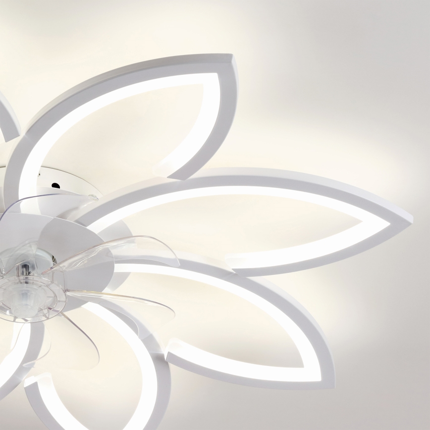 Brilagi - Hämardatav LED laeventilaator LED/43W/230V 3000-6500K, läbimõõt 90 cm, valge + kaugjuhtimispult