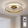 Brilagi - LED hämardatav laeventilaator LED/66W/230V 55 cm valge/kuldne + kaugjuhtimispult