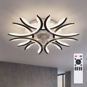 Brilagi - LED-hämardatav laeventilaator LED/70W/230V 3000-6500K läbimõõt 76 cm must + kaugjuhtimispult