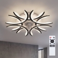 Brilagi - LED hämardatav laeventilaator LED/70W/230V läbimõõt 76 cm must + kaugjuhtimispult