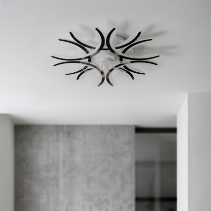 Brilagi - LED hämardatav laeventilaator LED/70W/230V läbimõõt 76 cm must + kaugjuhtimispult