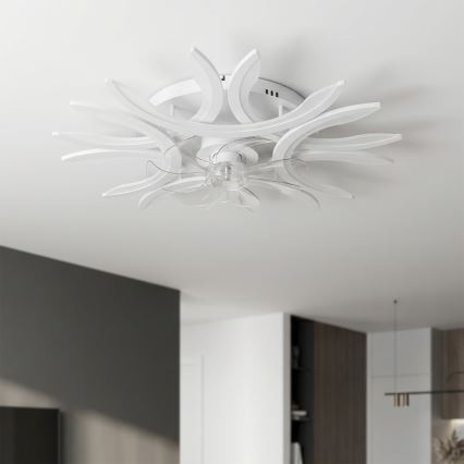 Brilagi - Hämardatav LED-laeventilaator LED/70W/230V 3000-6500K läbimõõt 76 cm valge + kaugjuhtimispult