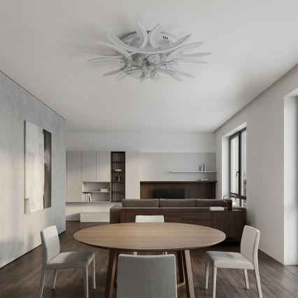 Brilagi - Hämardatav LED-laeventilaator LED/70W/230V 3000-6500K läbimõõt 76 cm valge + kaugjuhtimispult