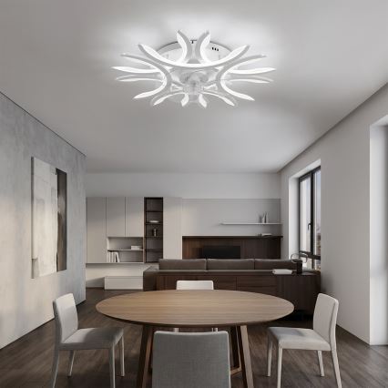 Brilagi - Hämardatav LED-laeventilaator LED/70W/230V 3000-6500K läbimõõt 76 cm valge + kaugjuhtimispult