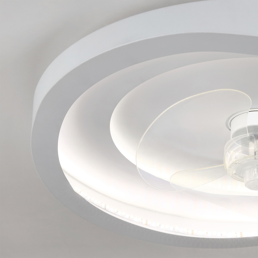 Brilagi - Hämardatav LED-laeventilaator LED/80W/230V 3000-6500K läbimõõt 50 cm valge + kaugjuhtimispult