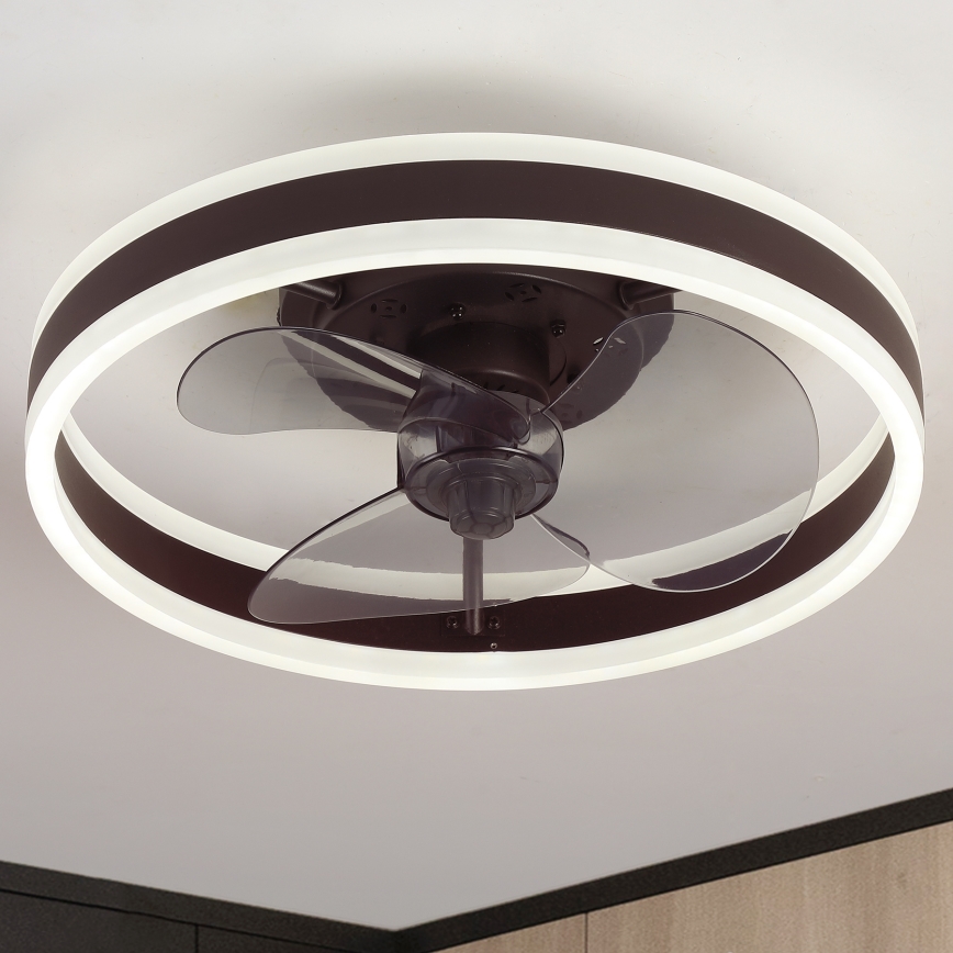 Brilagi - LED Hämardatav laeventilaator valgustiga LED/30W/230V 3000-6500K must + kaugjuhtimispult