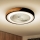 Brilagi - LED Hämardatav laeventilaator valgustiga LED/30W/230V 3000-6500K must/tamm + kaugjuhtimispult