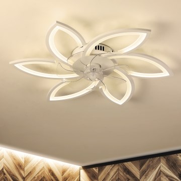 Brilagi - LED Hämardatav laeventilaator valgustiga LED/50W/230V 3000-6500K valge + kaugjuhtimispult