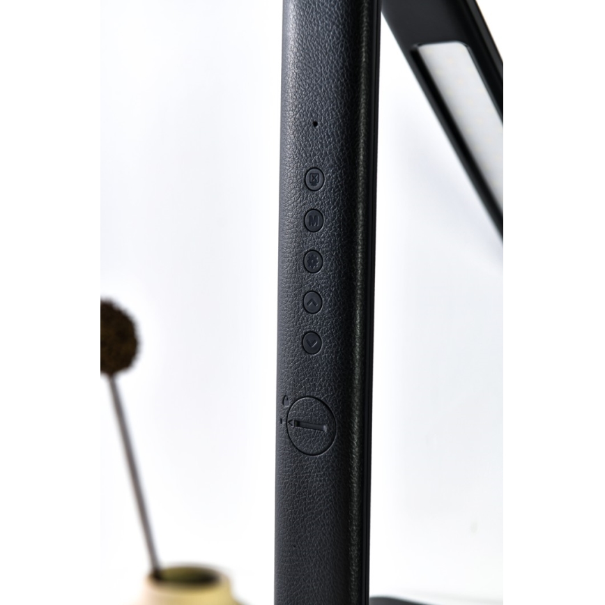 Brilagi - LED-hämardatav lauavalgusti Qi-juhtmevaba laadimise ja USB-pordiga REGINA LED/8,5W/230V must