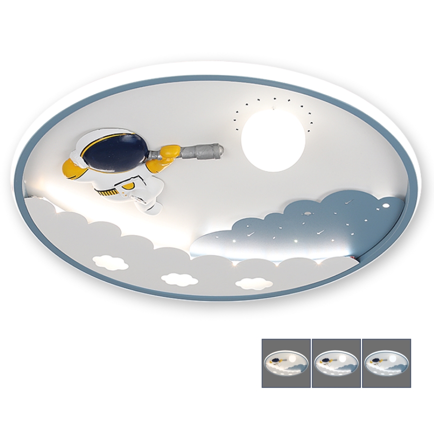 BRILAGI - LED-hämardatav laste laelamp ASTRO LED/43W/230V 3000-6000K Ø 49 cm + kaugjuhtimispult