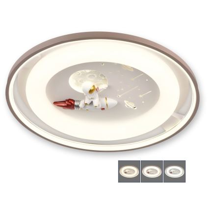 BRILAGI - LED-hämardatav laste laevalgusti ASTRO LED/75W/230V 3000-6000K läbimõõt 50 cm + kaugjuhtimispult