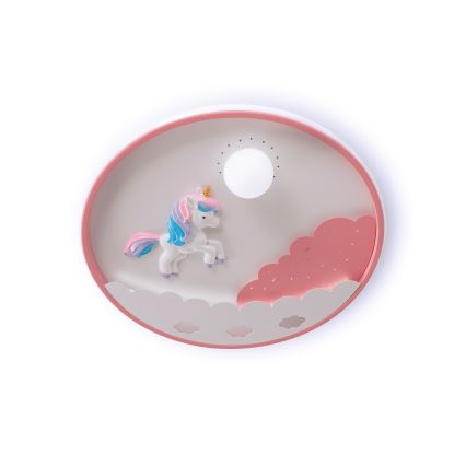 Brilagi - hämardatav LED-lastetoa laelamp UNICORN, 68 W, 230 V, 3000–6000 K, läbimõõt 49 cm + kaugjuhtimispult