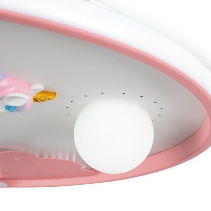 Brilagi - hämardatav LED-lastetoa laelamp UNICORN, 68 W, 230 V, 3000–6000 K, läbimõõt 49 cm + kaugjuhtimispult