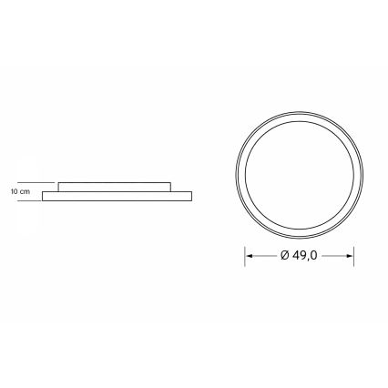 Brilagi - hämardatav LED-lastetoa laelamp UNICORN, 68 W, 230 V, 3000–6000 K, läbimõõt 49 cm + kaugjuhtimispult