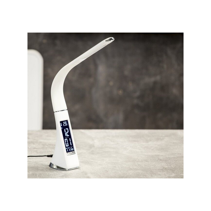 Brilagi - LED Hämardatav laualamp ekraaniga PELLE LED/7W/230V valge