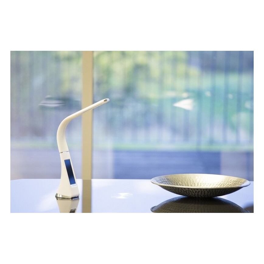Brilagi - LED Hämardatav laualamp ekraaniga PELLE LED/7W/230V valge