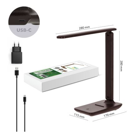 Brilagi - LED hämardatav laualamp MODO LED/7W/230V 3000/4000/6500K pruun