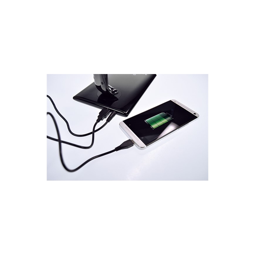 Brilagi - LED Hämardatav laualamp USB connector LED/12W/230V valge 3000 - 6000K