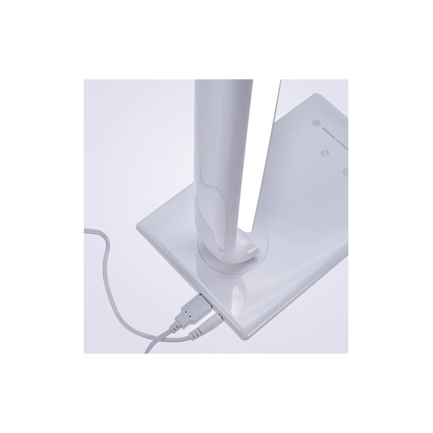 Brilagi - LED Hämardatav laualamp USB connector LED/12W/230V valge 3000 - 6000K