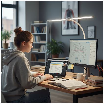 Brilagi - LED hämardatav laualamp USB VARIO LED/14W/5V 3000-6000K valge