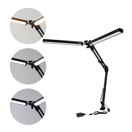 Brilagi - LED Hämardatav laualamp VARIO 2xLED/14W/230V 3000-6000K must