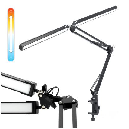 Brilagi - LED Hämardatav laualamp VARIO 2xLED/14W/230V 3000-6000K must