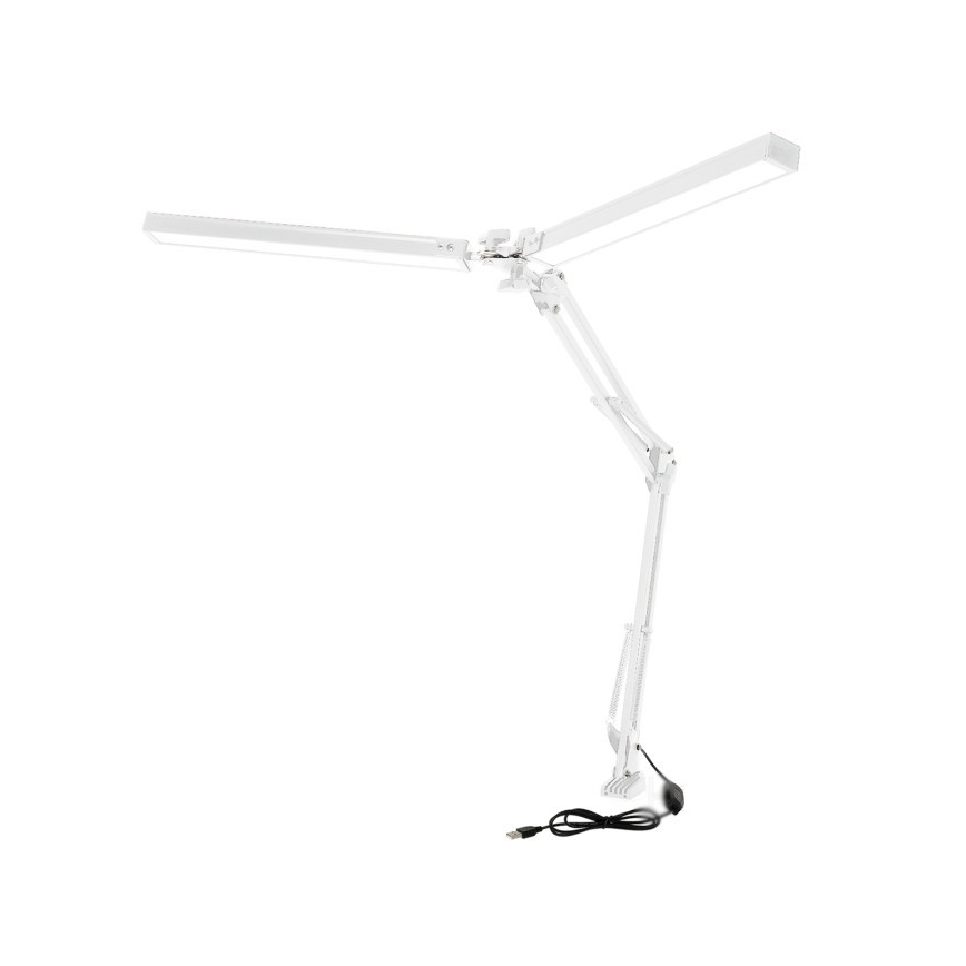 Brilagi - LED Hämardatav paindlik laualamp VARIO 2xLED/14W/230V 3000-6000K valge