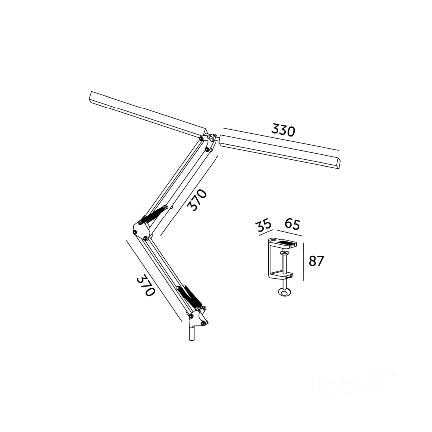 BRILAGI - LED Hämardatav paindlik laualamp VARIO LED/15W/230V 3000-6000K must