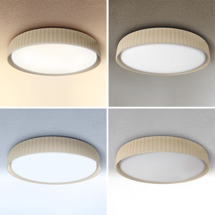 Brilagi - LUCIA hämardatav LED-laelamp LED/60W/230V 3000-6500K läbimõõt 59 cm beež + kaugjuhtimispult