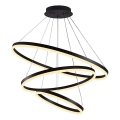 Brilagi - LED Hämardatav lühter CIRCLE LED/125W/230V 3000-6500K must + kaugjuhtimispult
