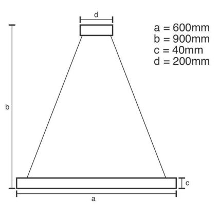 Brilagi - LED Hämardatav lühter CIRCLE LED/42W/230V 3000-6500K + kaugjuhtimispult