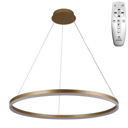 Brilagi - LED Hämardatav lühter CIRCLE LED/55W/230V 3000-6500K kuldne + kaugjuhtimispult
