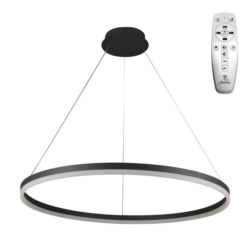 Brilagi - LED Hämardatav lühter CIRCLE LED/55W/230V 3000-6500K must + kaugjuhtimispult
