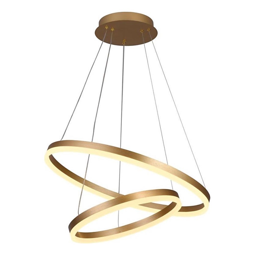 Brilagi - LED Hämardatav lühter CIRCLE LED/70W/230V 3000-6500K kuldne + kaugjuhtimispult