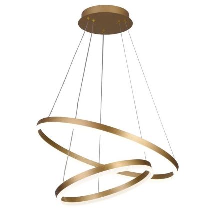Brilagi - LED Hämardatav lühter CIRCLE LED/70W/230V 3000-6500K kuldne + kaugjuhtimispult
