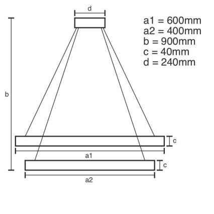 Brilagi - LED Hämardatav lühter CIRCLE LED/70W/230V 3000-6500K kuldne + kaugjuhtimispult