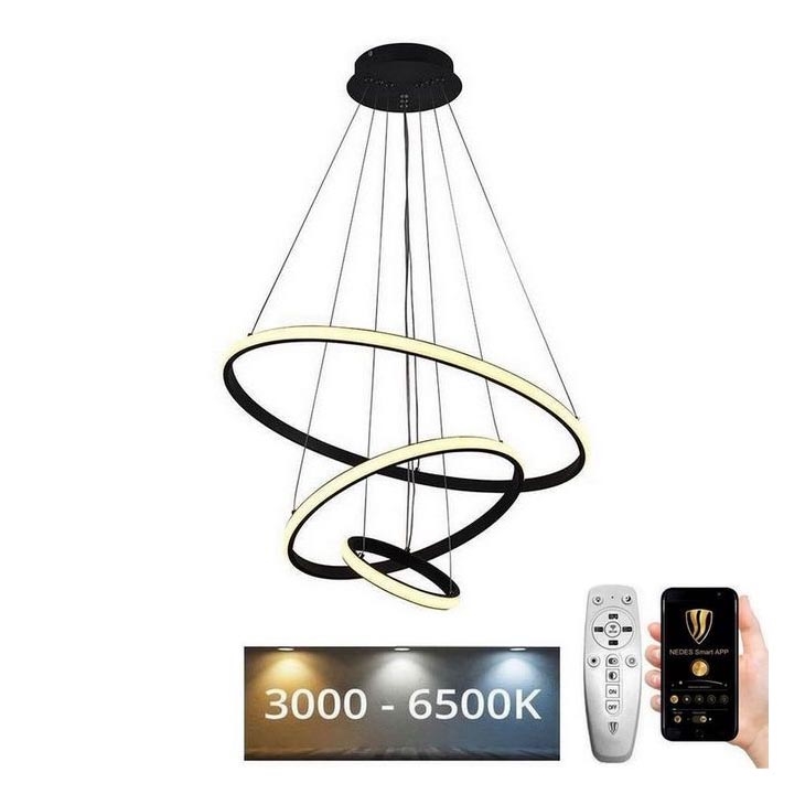 Brilagi - LED Hämardatav lühter CIRCLE LED/90W/230V 3000-6500K + kaugjuhtimispult