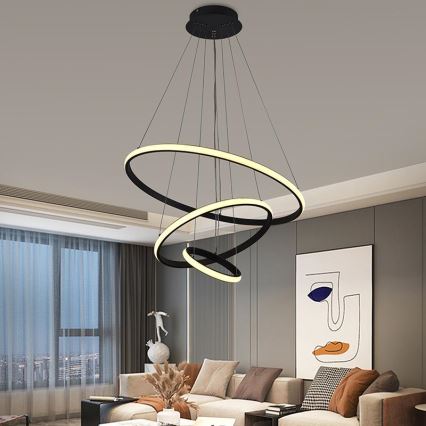 Brilagi - LED Hämardatav lühter CIRCLE LED/90W/230V 3000-6500K + kaugjuhtimispult