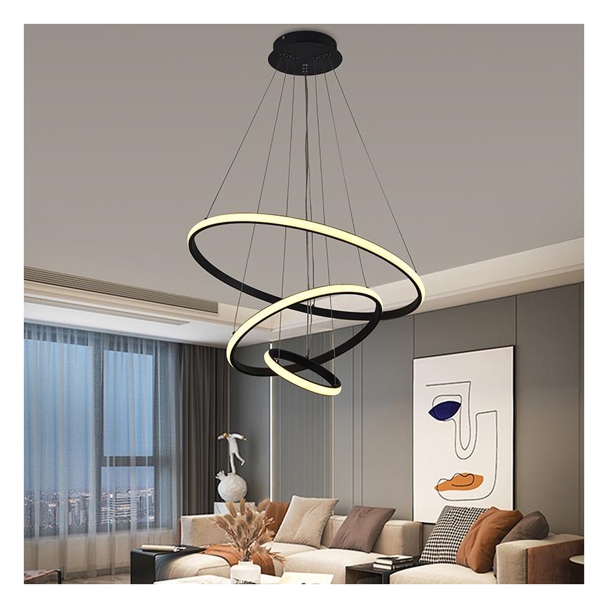 Brilagi - LED Hämardatav lühter CIRCLE LED/90W/230V 3000-6500K + kaugjuhtimispult